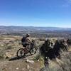 Pedaling the Halo trail above Reno.