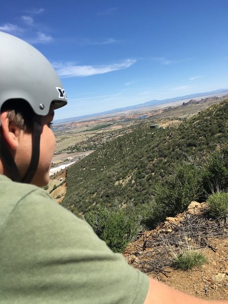 View from the top of the P-Mountian Trail.