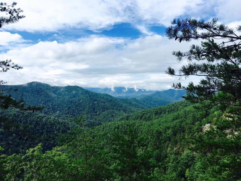 Views of the mountain on the North Carolina and Tennessee border.