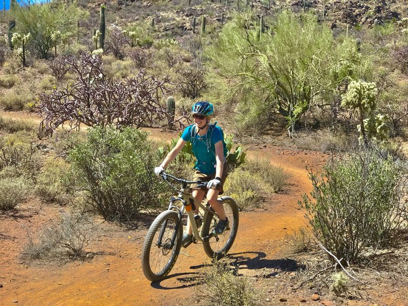 Finishing up the Beer Garden trail.