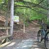 The entrance to Hemlock Hollow Trail