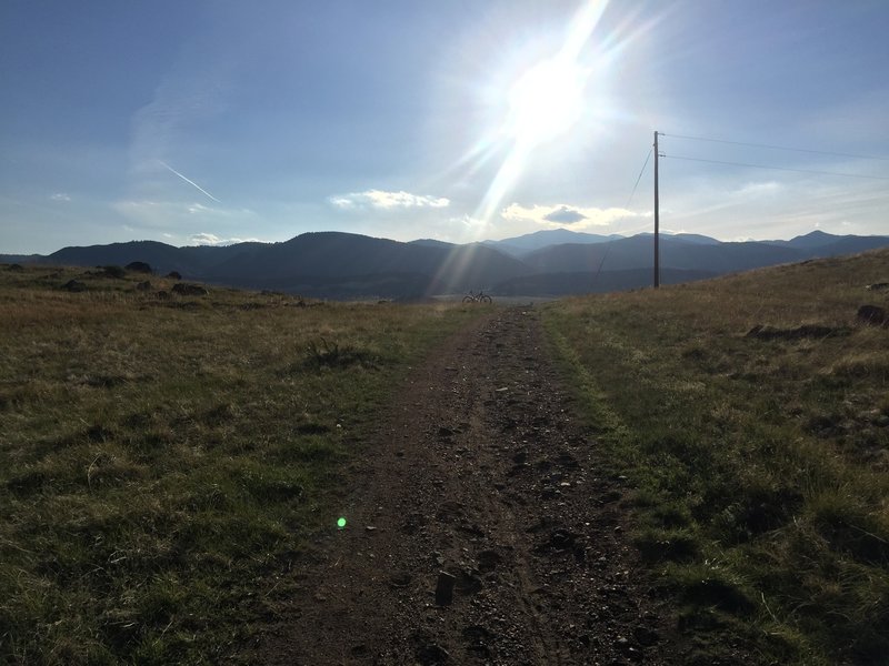 Looking west over Golden on a beautiful spring afternoon