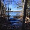 Looking out at Goose Cove Reservoir.