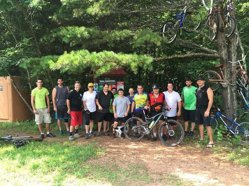 Photo at the end of a great group ride.