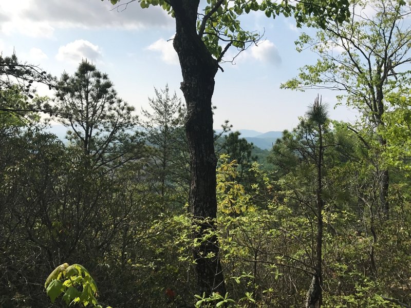 Looking out somewhere from Star Gap headed towards the bottom of Heartbreak Ridge