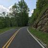 Don't let the pavement fool you. It is all gravel about 100 yards up... and for the next three miles.