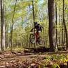 Catching some air on the Holly Trail Loop.