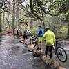 Creek crossing on Best of DuPont Ride.