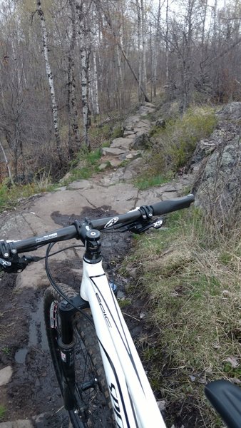 Rolling some rocks on Upper Burner.