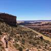 The bottom portion of Porcupine Rim mixes high speed flow, tech, and amazing views of the Colorado River.