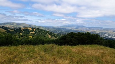 Enjoy great views of the Tri-Valley and Mt. Diablo from the ridge.
