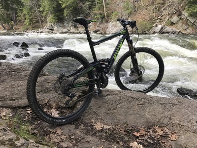 Presumpscot Falls makes a beautiful detour from the trail.