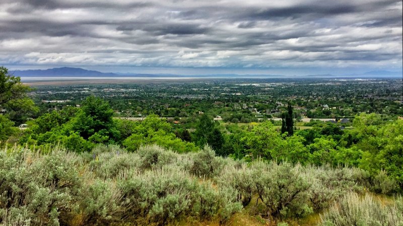 Enjoy this view overlooking East Layton after most of the climb out of Kaysville.