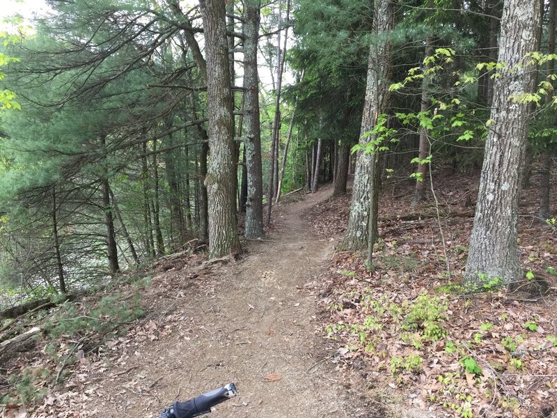 Enjoy fun turns and a smooth tread along the trail.