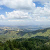 Enjoy great views from by the bench under the big rock on John Nicholas Trail.