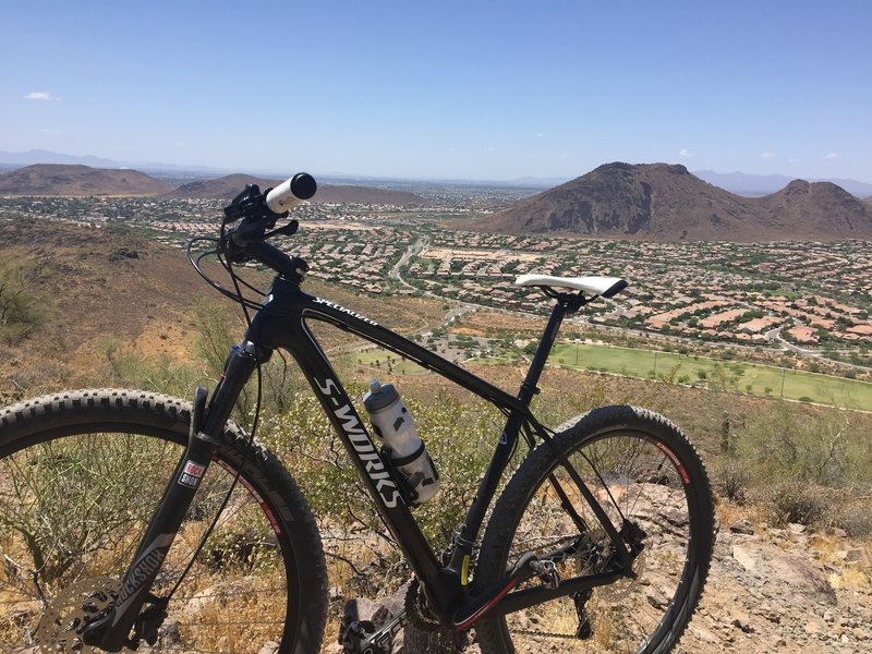 Enjoy a beautiful view at the top of the Ridgeline Trail.