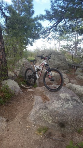 A nice rock section on the Blackmer Loop.