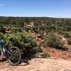 Short, punchy climbs, drops and switchbacks get riders up and down the different 'layers' of geology here.