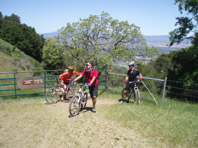 Gate on the Ridgeline Trail.