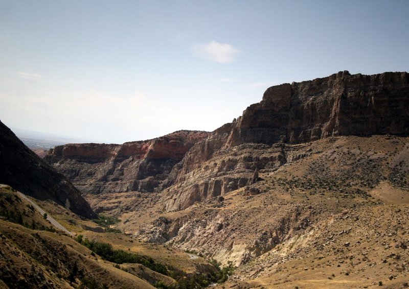 The dramatic walls of Shell Canyon.