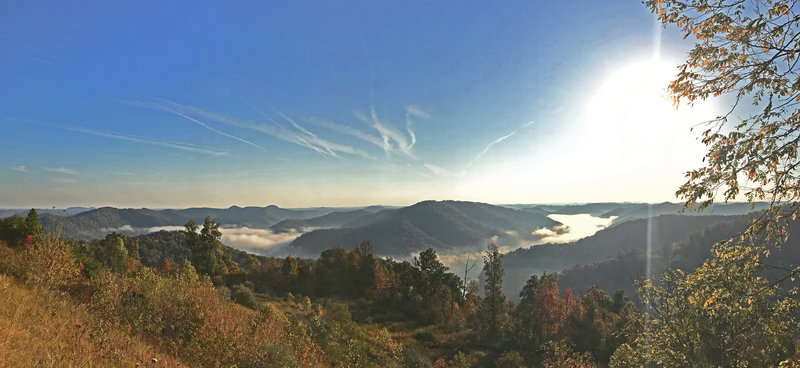 Amazing view of Dewey Lake from the Multi-use trail