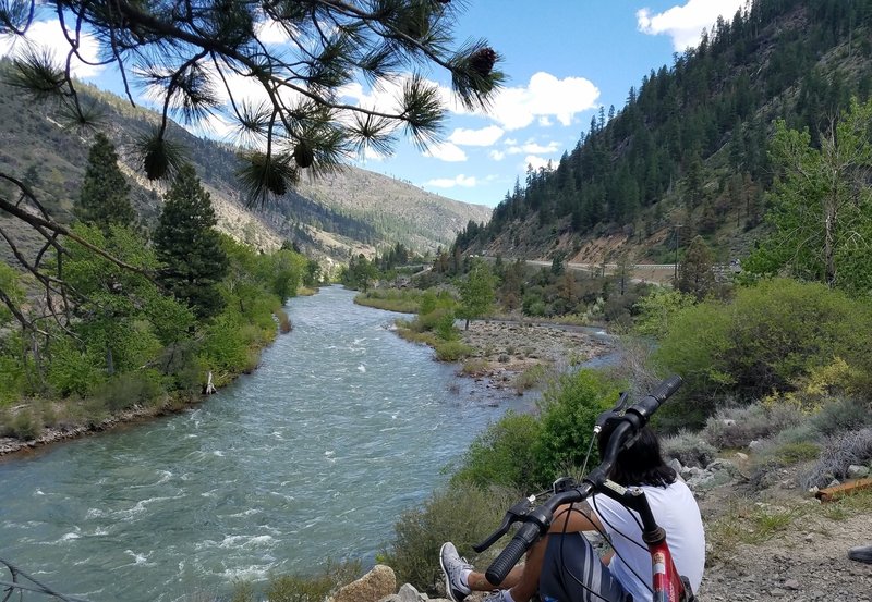 The Truckee River from the Pyramid/Tahoe Trail.