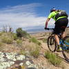 A blue bird morning and a great time to ride the Sidewinder Loop.