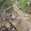 A rocky climb up the Apex Trail.