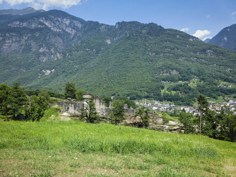 Some castle ruins along Semione and the Gotthardpass III route.