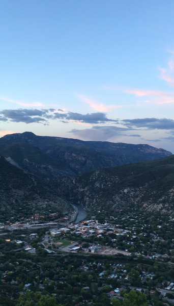 View of Glenwood Springs from Red Mountain Jeanne Golay Trail