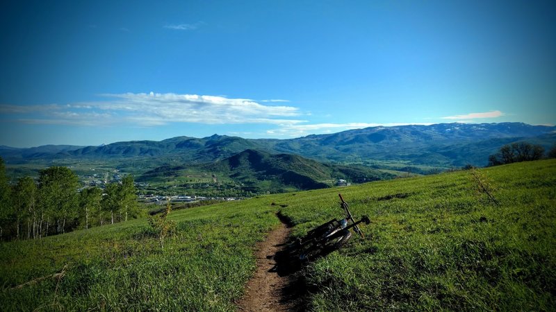 View of the Yampa Valley from the MGM trail.