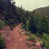 Nice singletrack sections in the canyon along the Monument Trail.