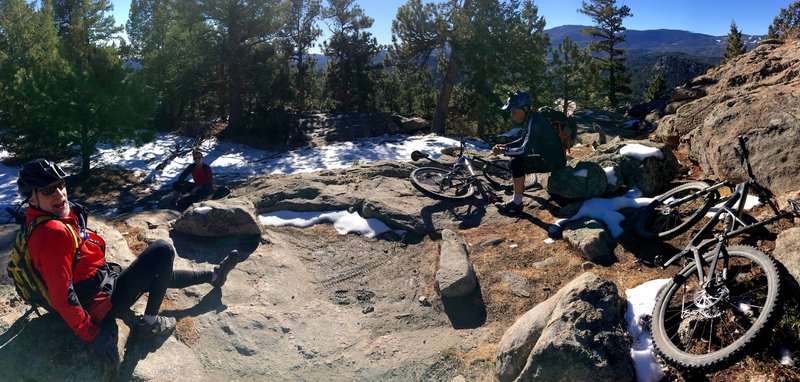 Top of the lookout on the Summit Loop.