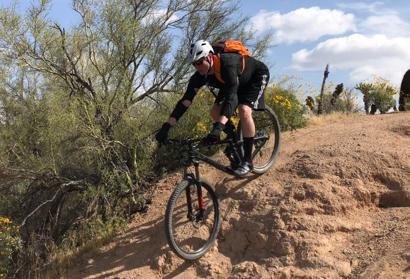 Shredding the trails at McDowell Mountain Regional Park 2017-03-31