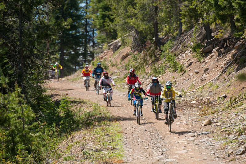 The Skyline road may not be the most fun option at Skybowl, but it gets your posse from here to there.