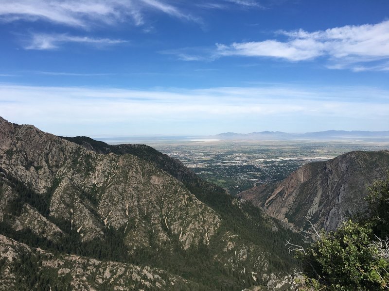 Ogden city, from the Ogden canyon overlook.