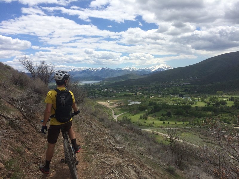 View south of Timpanogos and Deer Creek reservoir from the Phosphate trail.