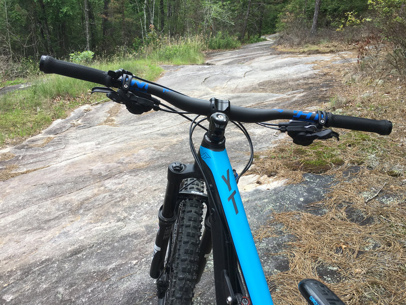 An interesting trail full of slick rock sections. You have to earn the peak views and decent!