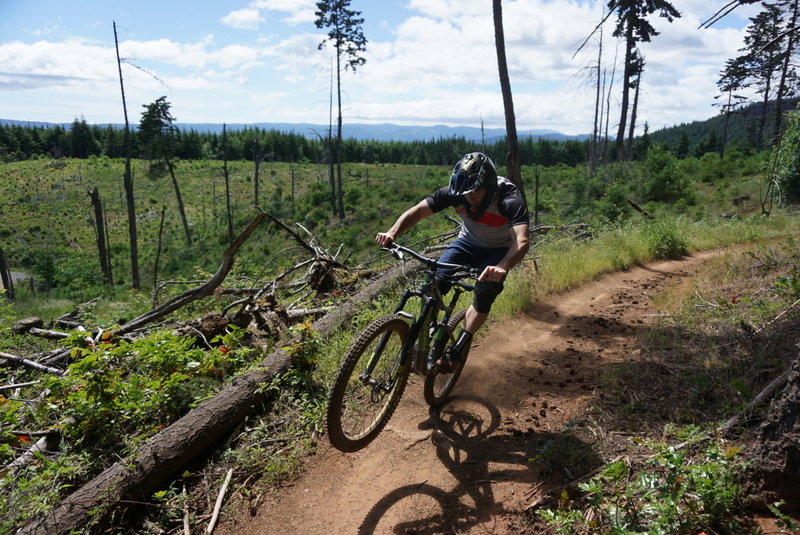 Railing down Mitchell Ridge!