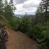 Once you reach the top of the switchbacks you're rewarded with some great views from the Liberty Creek trail.