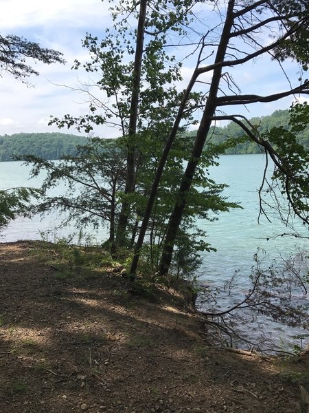 The Lakeview Trail gets pretty close to the water at some points.