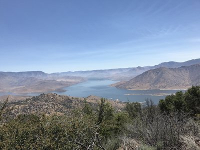 View from Dutch Flat, wishing there was another way down! Hot, loose, steep, tough drops, and ruts galore.