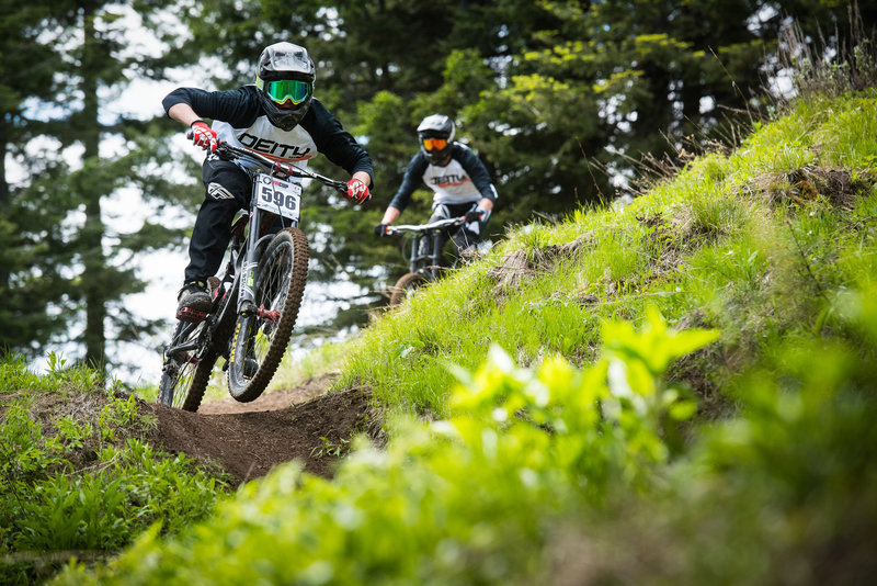 Racers enjoy the fun flow and great dirt on Super G at the start of the season.