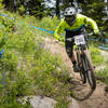 After the big granite section, Stage Fright follows a narrow benched section of singletrack to the lower rock roll.