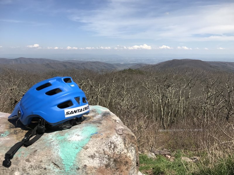 Top of Reddish Knob, looking north east towards Harrisonburg, VA. Late winter 2017