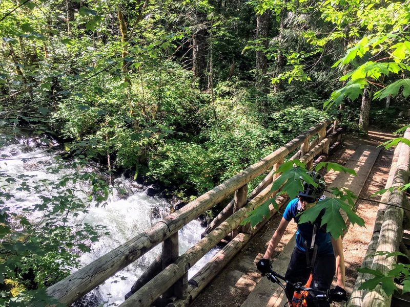 This bridge is almost at the end, assuming you're not crazy and decided to ride this as an  out-and-back.