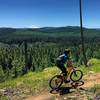 The vistas on the Falls Creek Trail were great, with views of Hood and a great quick view of St  Helens.