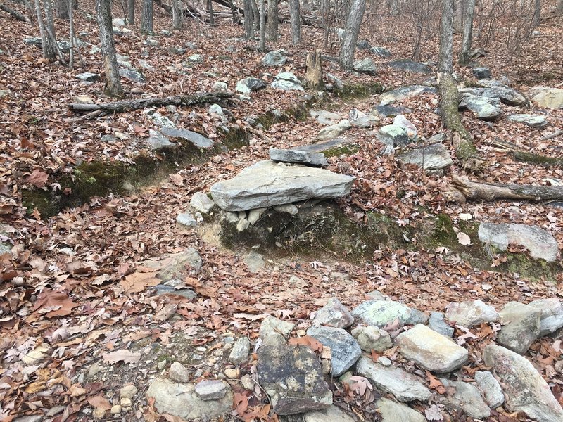 One of the many switchbacks you'll encounter on the East Loop.