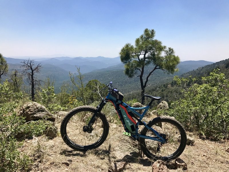 Stunning view of the back of the Pinos Altos range from the ridge line.