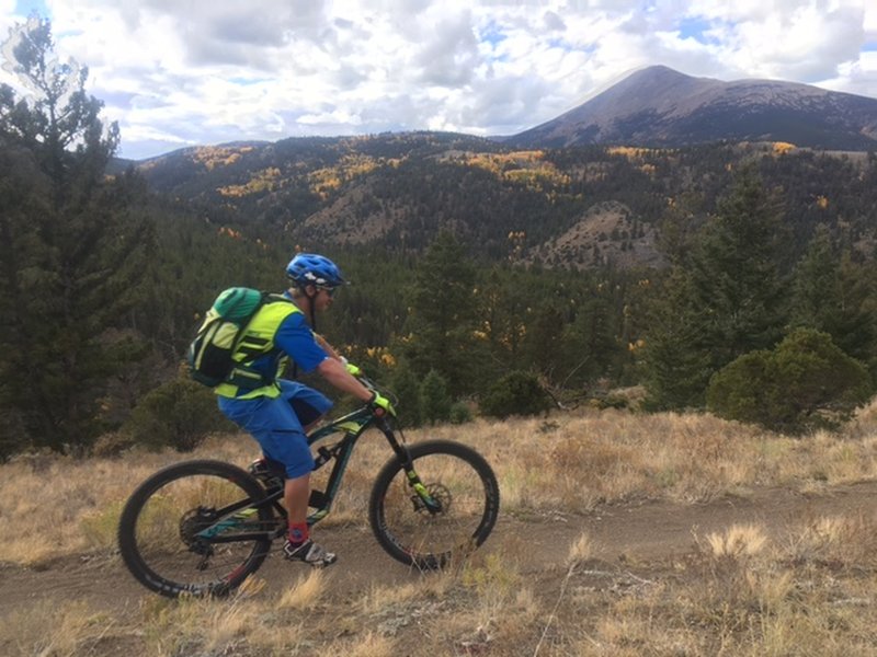 Andy Knouse rolling the flat section after the short steep section near the end.  Photo Credit: Le Grand Adventure Tours.